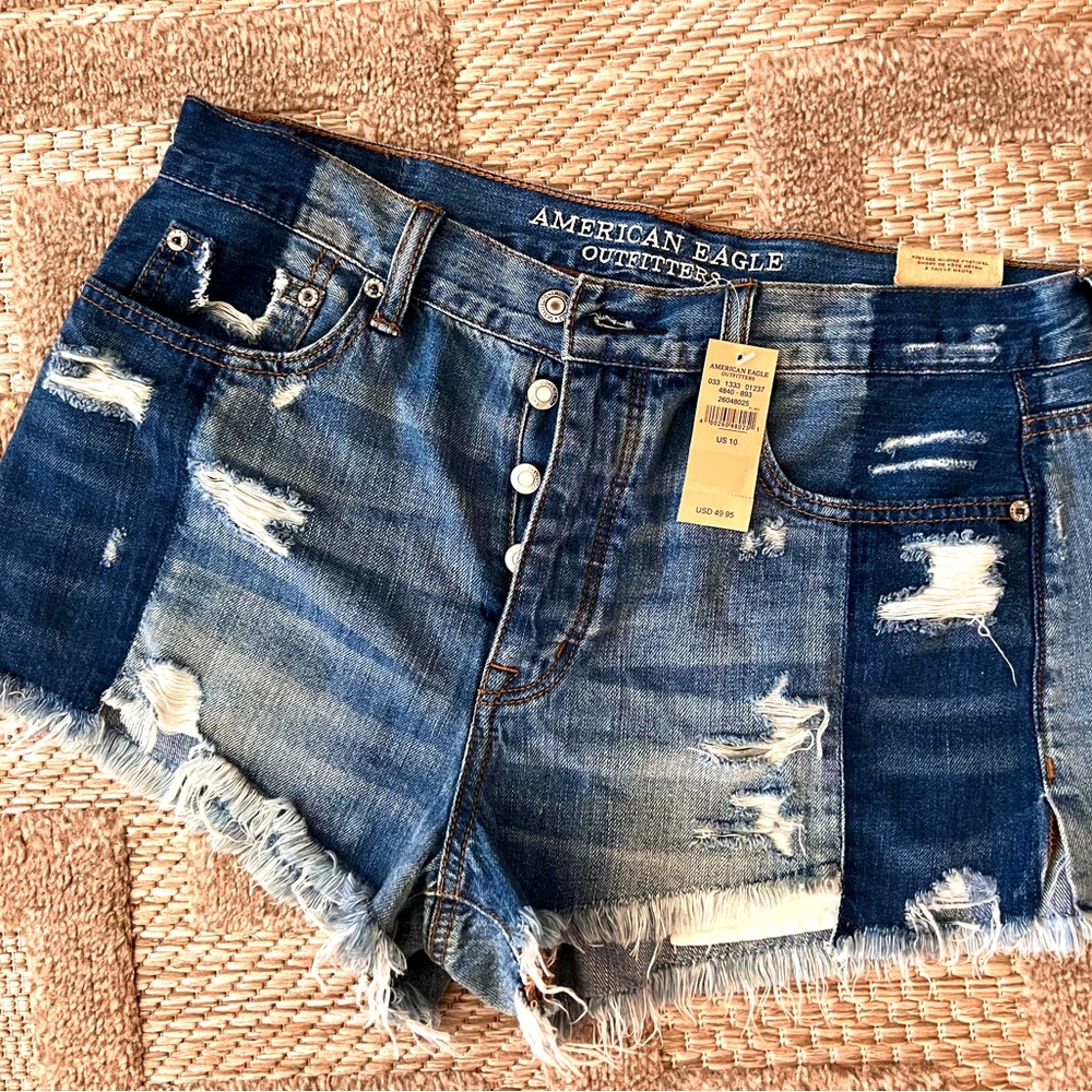 Size 10 American Eagle cut off denim shorts. Never worn